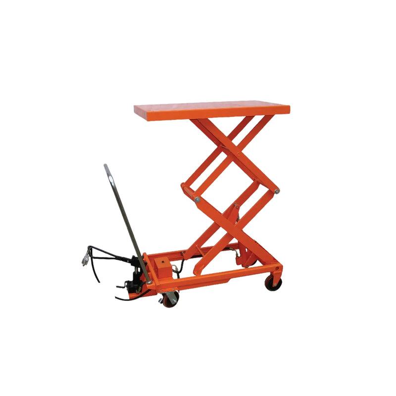 KINGRISE pneumatic and air hydraulic scissor lift table trolley for workshop material handling