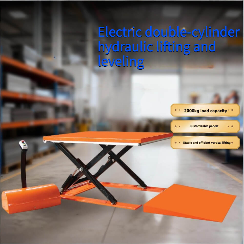 ETY Series Electric Lift Platform 1000/1500/2000kg Load 85mm Minimum Height Multi-Size Worktable Industrial Lifting Cart