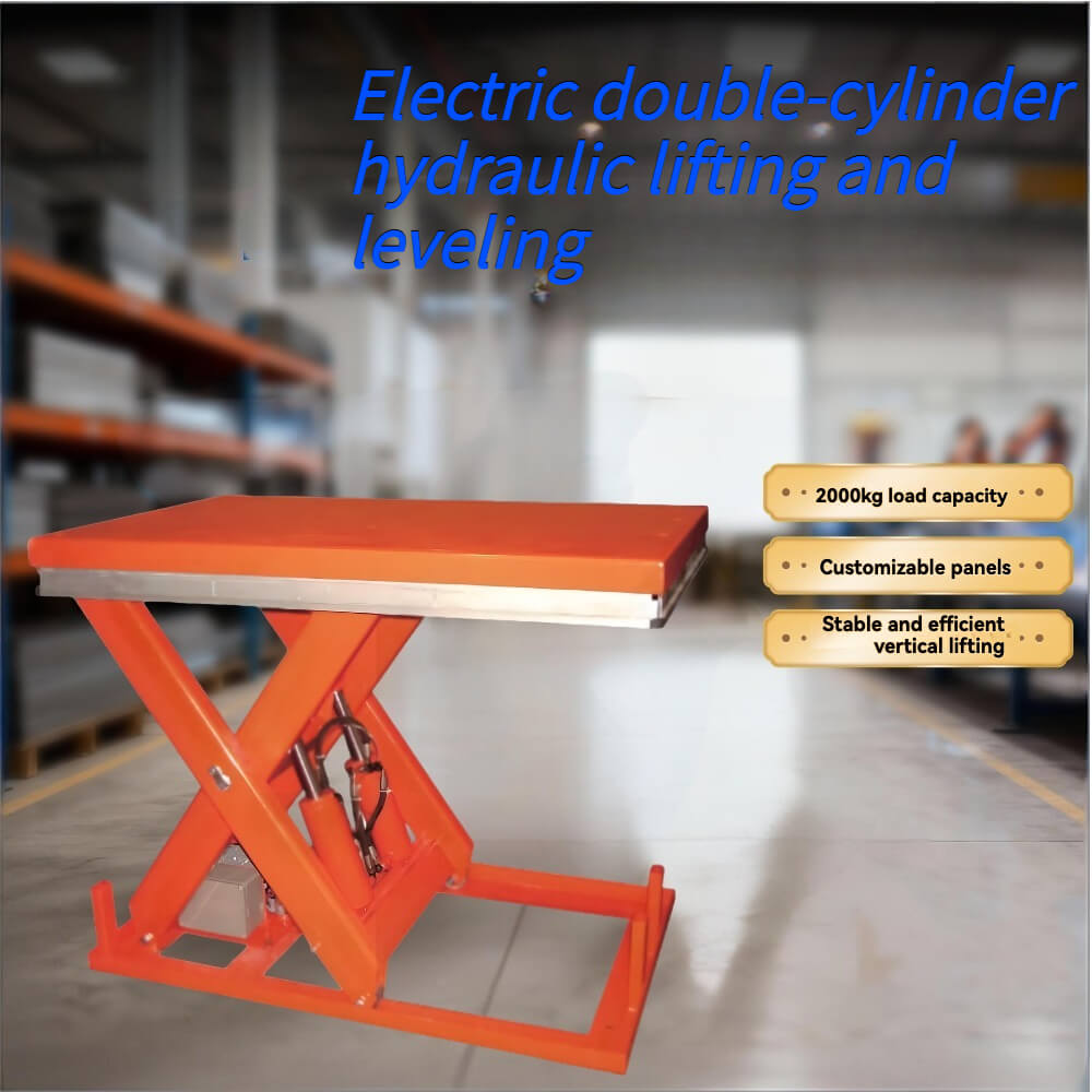 KINGRISE 2-Ton (2000kg) Stationary Electric Hydraulic Lift Table | 1.05m Lift Height | Industrial Grade Scissor Lift Platform | Heavy Duty Freight Lift & Material Transfer