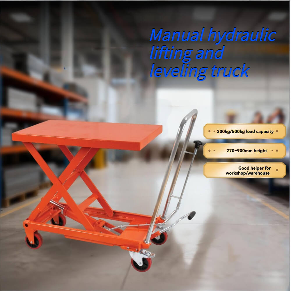 TF Series Manual Hydraulic Lift Table Cart | 660lb - 1100lb Capacity | 32" x 20" Platform Heavy Duty Scissor Lift | Factory Direct Mobile Workstation