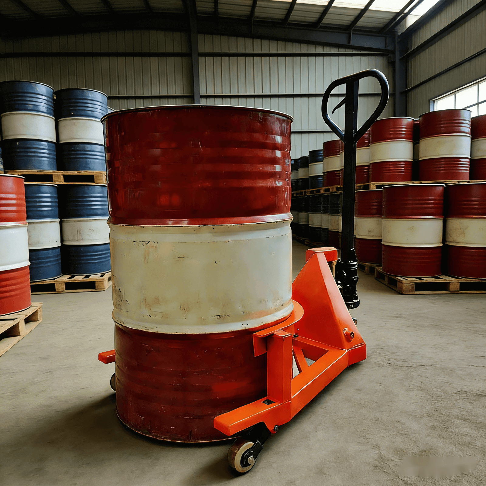 TY 30 Industrial Manual Drum Lifter & Pallet Transporter | 660lb (300kg) Capacity | Eagle-Grip Hydraulic Drum Handler | Factory Direct