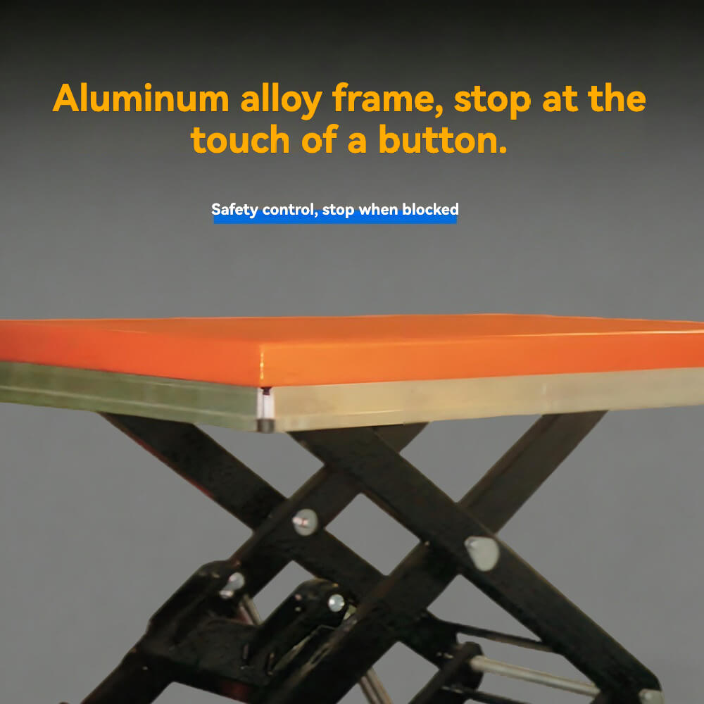 KINGRISE 1-Ton Stationary Electric Hydraulic Lift Table | 1.78m-2.4m High Vertical Travel | Double Scissor Freight Elevator Platform | ETW Series