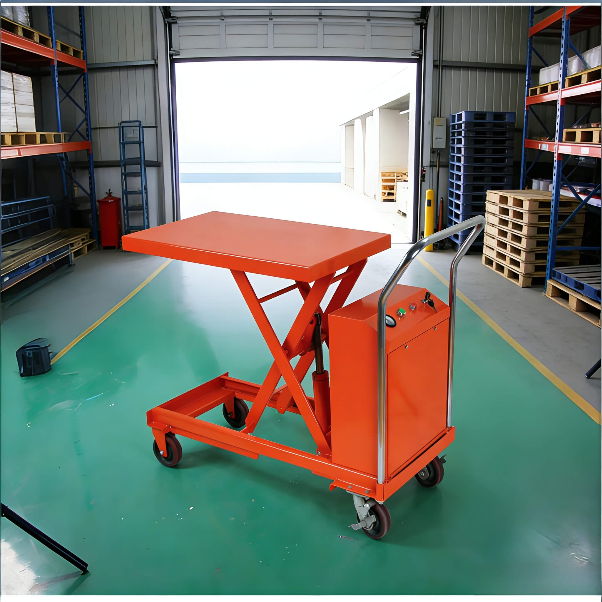 ETF30/ETF50 Electric Lift Platform Cart | Factory Price 300/500kg Load Portable Work Lift