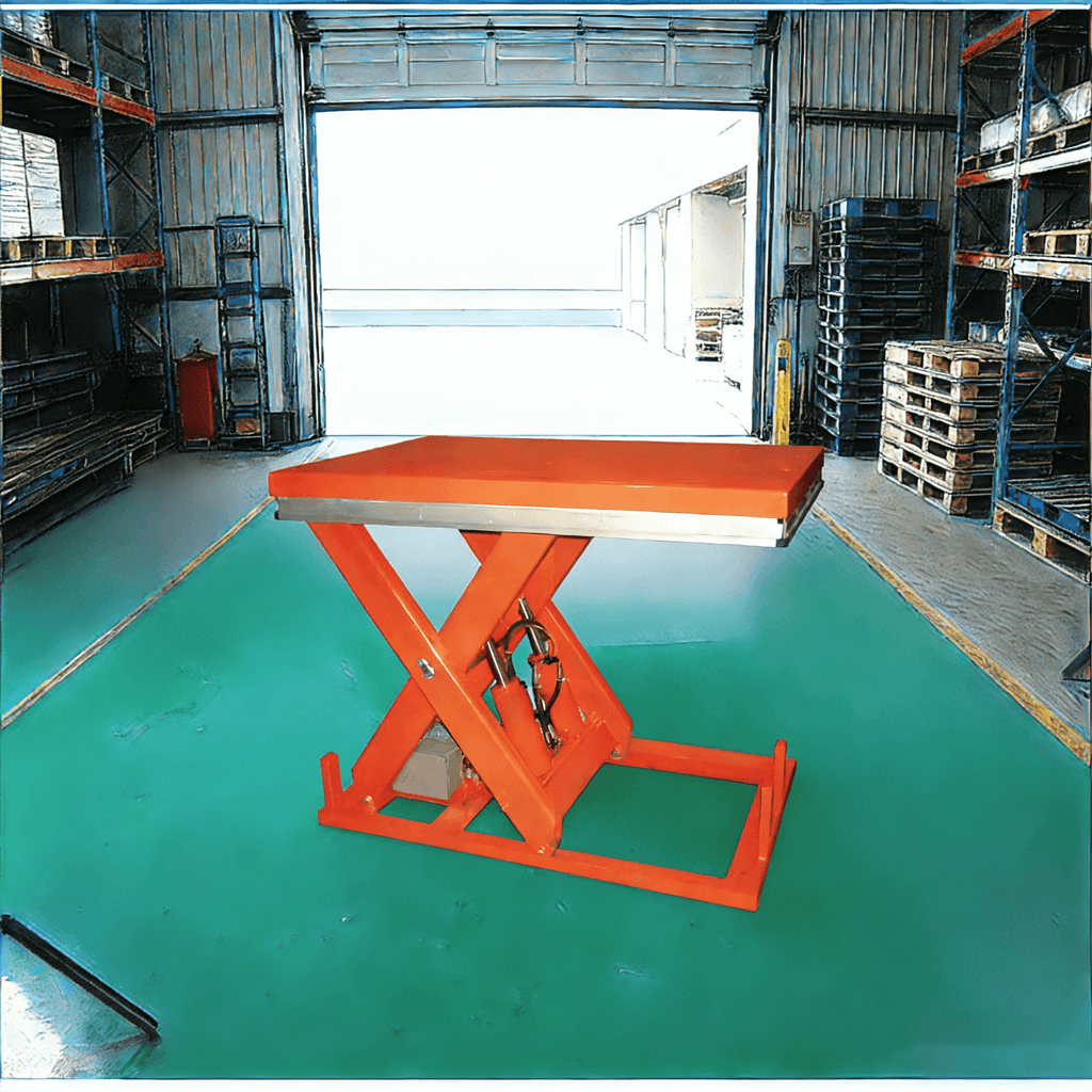 KINGRISE 2-Ton (2000kg) Stationary Electric Hydraulic Lift Table | 1.05m Lift Height | Industrial Grade Scissor Lift Platform | Heavy Duty Freight Lift & Material Transfer