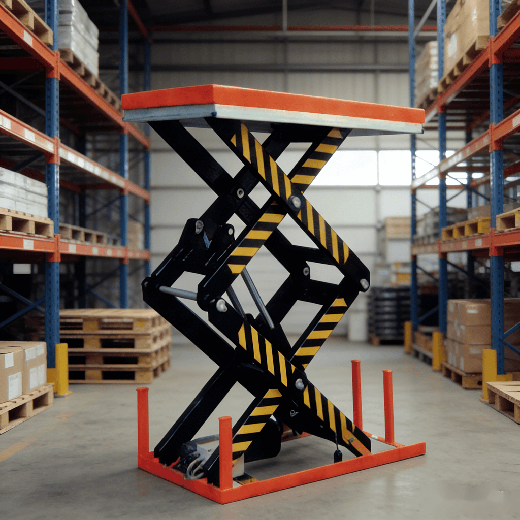 KINGRISE 2-Ton Stationary Electric Scissor Lift Table | 1.78m High Vertical Stroke | 2000kg Heavy Duty Hydraulic Platform | Industrial Freight Lift | ETW Series