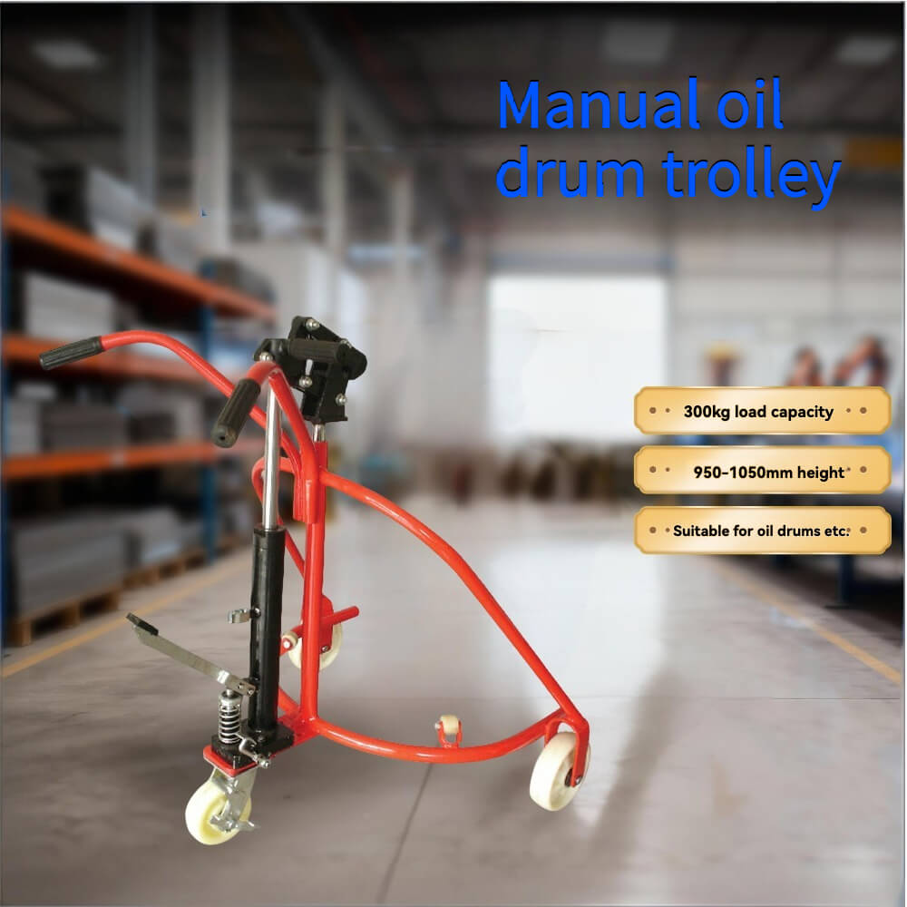 TY 30-2 Manual Hydraulic Drum Truck | 660lb (300kg) Capacity Drum Lifter & Transporter | Eagle-Grip Mobile Drum Handler | Factory Direct