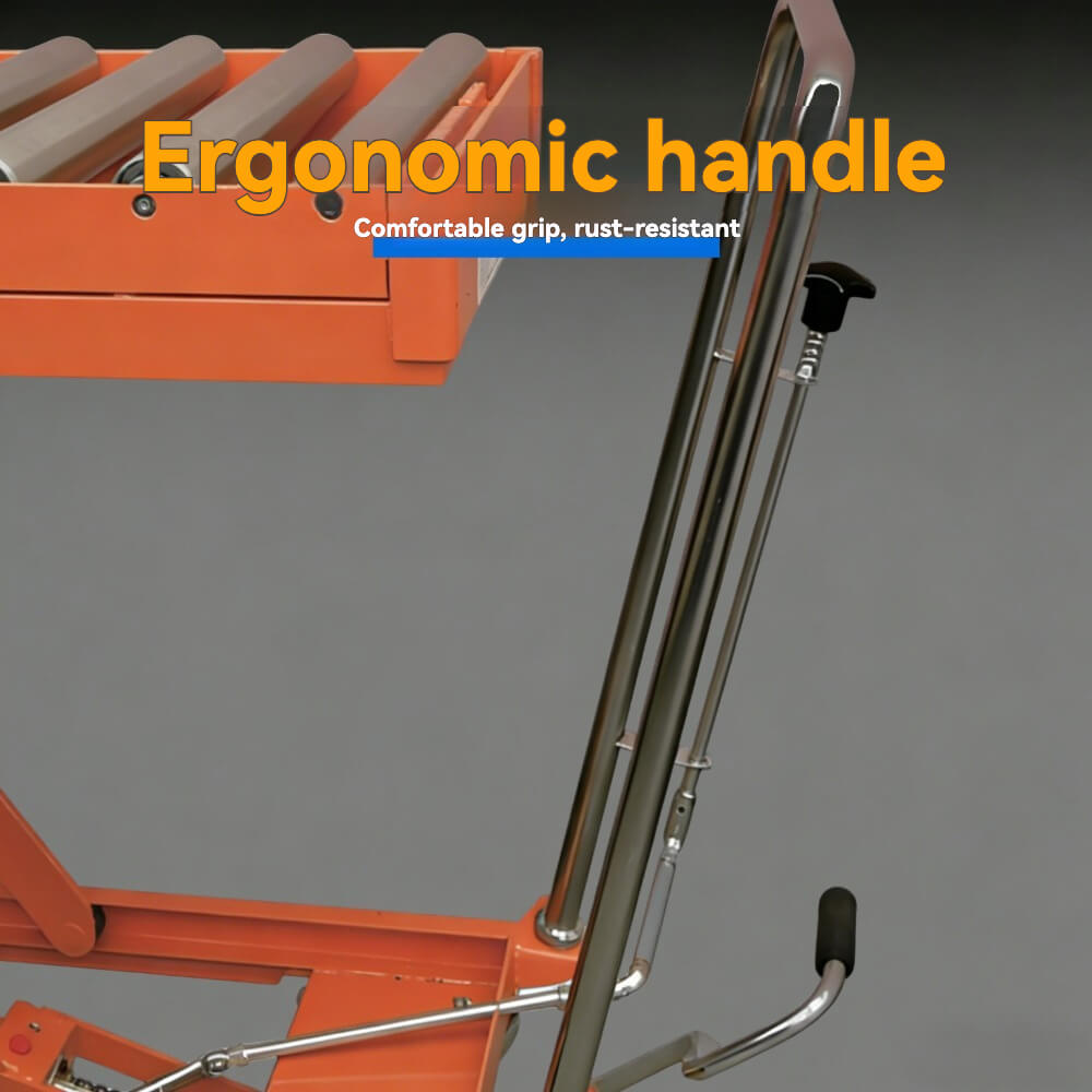 KINGRISE TF 30R/50R Roller Top Manual Hydraulic Lift Table | 660lb/1100lb Capacity | Conveyor Docking Scissor Lift Cart | Heavy-Duty Mold Handling Platform