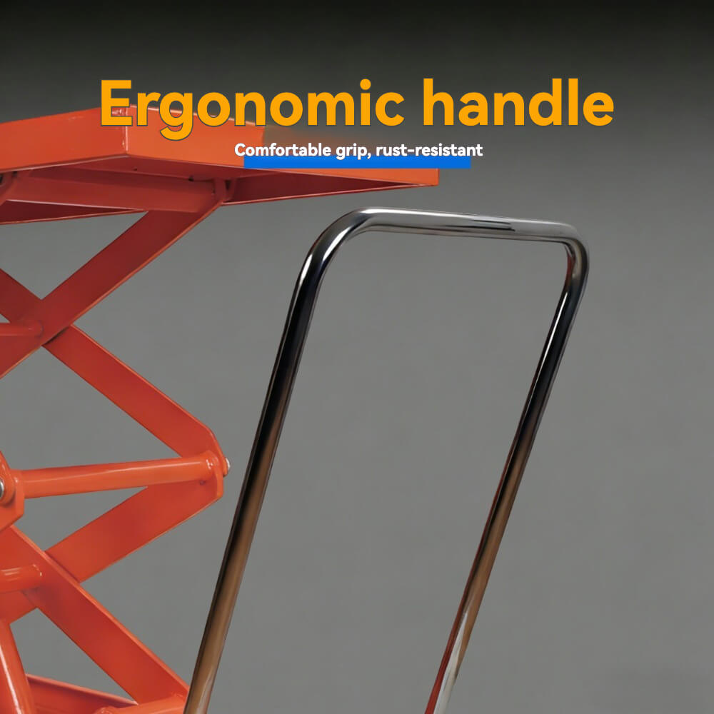 KINGRISE TF 75S Extra High Lift Hydraulic Table | 1650lb (750kg) Capacity | 59" (1.5m) Vertical Scissor Lift Platform | Large 48"x24" Industrial Cart