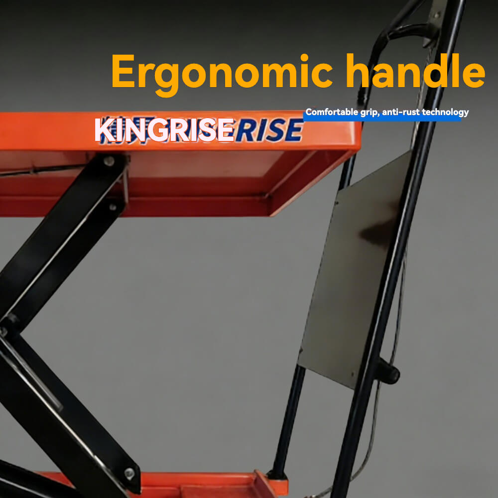 KINGRISE TF 15/15A Manual Hydraulic Lift Table | 330lb (150kg) Capacity | 28.7" (730mm) Max Lift Height | Portable Foldable Scissor Lift Cart