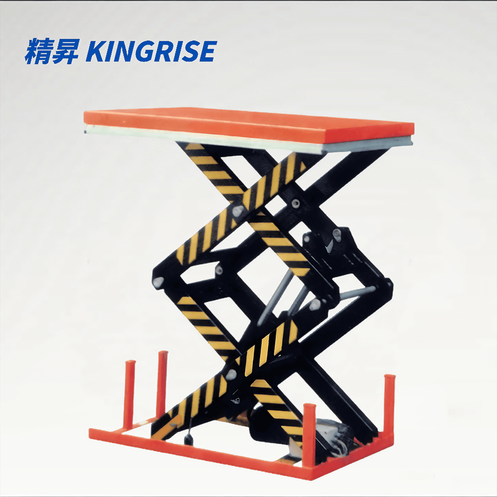 KINGRISE 2-Ton Stationary Electric Scissor Lift Table | 1.78m High Vertical Stroke | 2000kg Heavy Duty Hydraulic Platform | Industrial Freight Lift | ETW Series