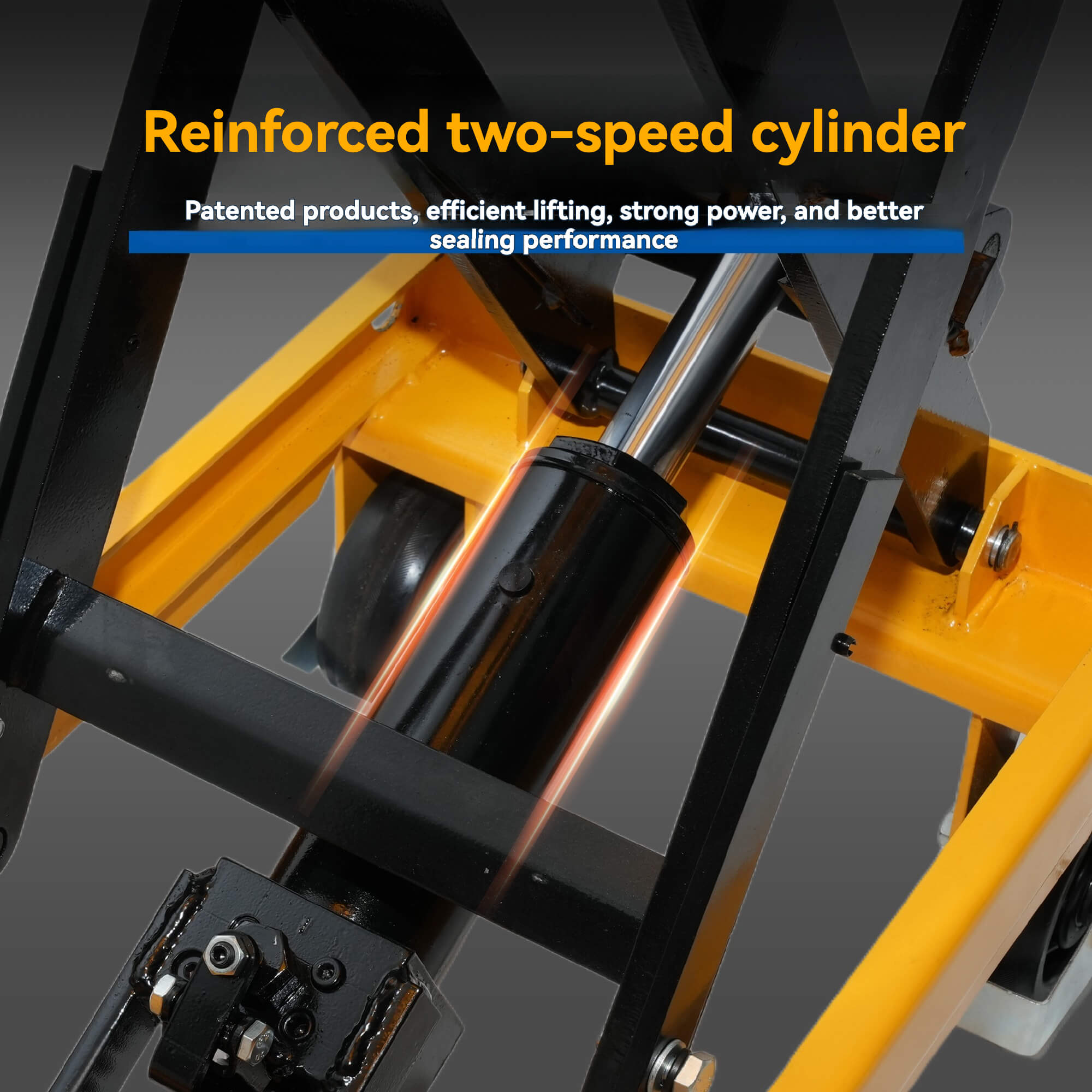 TÜV CE certified manual dual-speed hydraulic cylinder with casters hydraulic lifting platform 150/300/500/1000kg, specifically designed for warehouse/factory loading