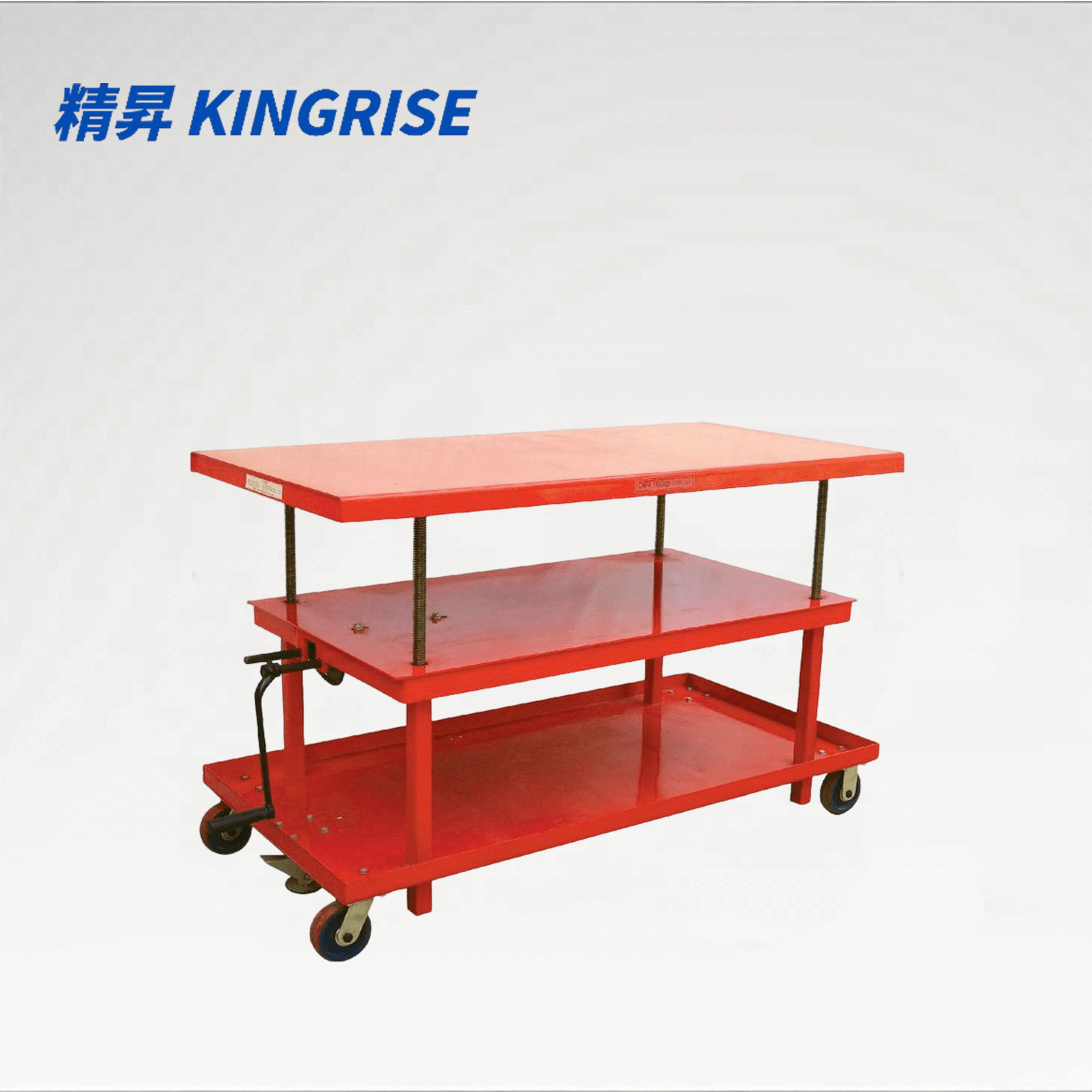MT Series 1000kg Double Deck Lift Table Cart | 1 Ton Hydraulic Lifting Tool Trolley | 610–1070mm Industrial Work Platform | Factory Price
