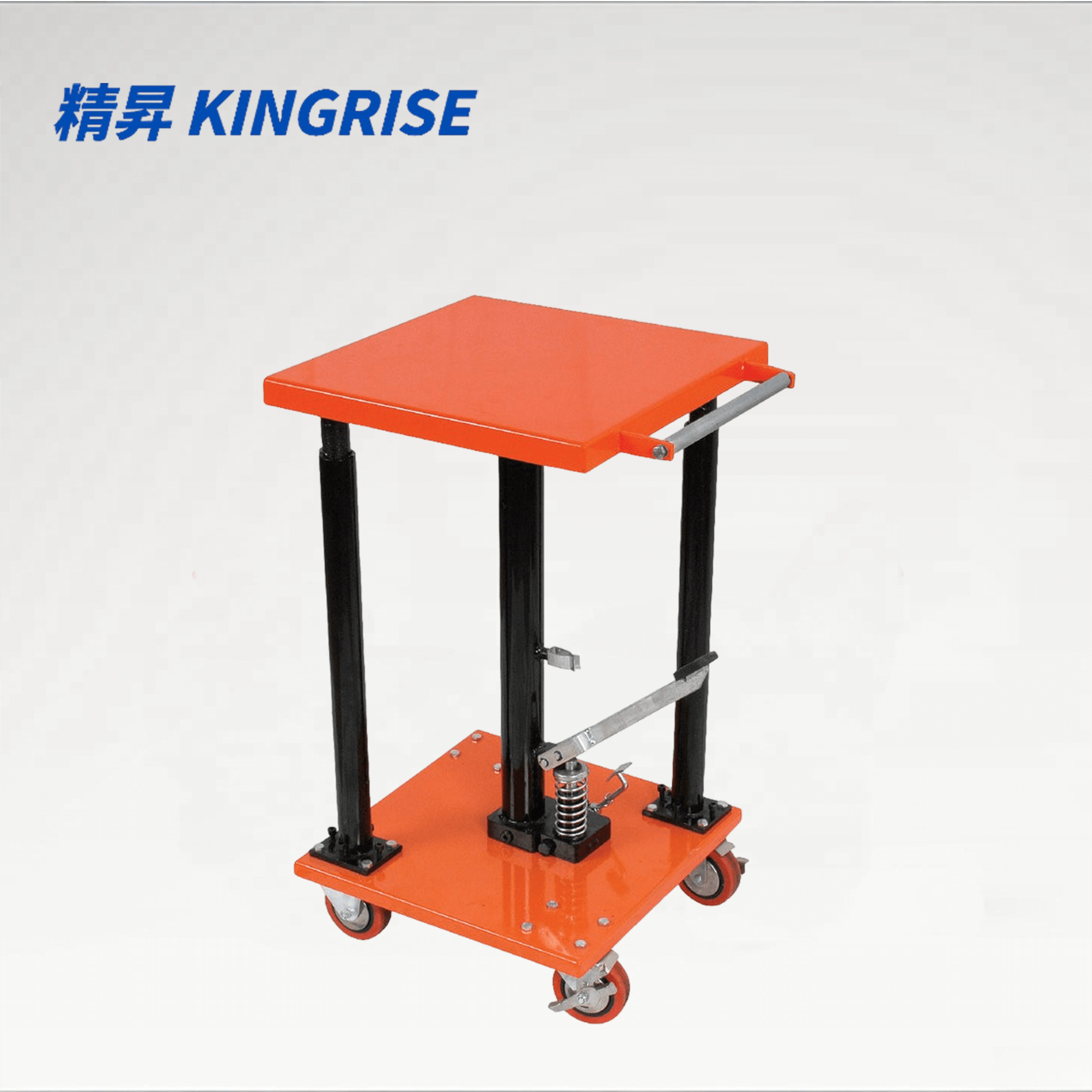 PT-05-1818 Portable Manual Hydraulic Lift Table | 550lb Capacity | 18" x 18" Work Platform | Adjustable Height Mobile Work Cart