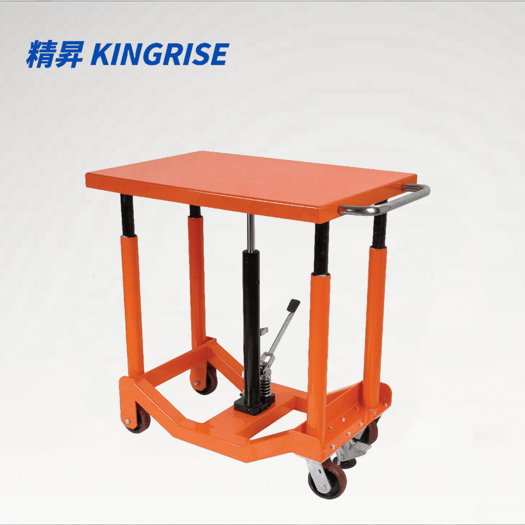 PT系列移动式液压升降台 | 承重能力2000磅-4000磅 | 24英寸 x 36英寸平台手动脚踏泵升降车 | 专业工业工作站