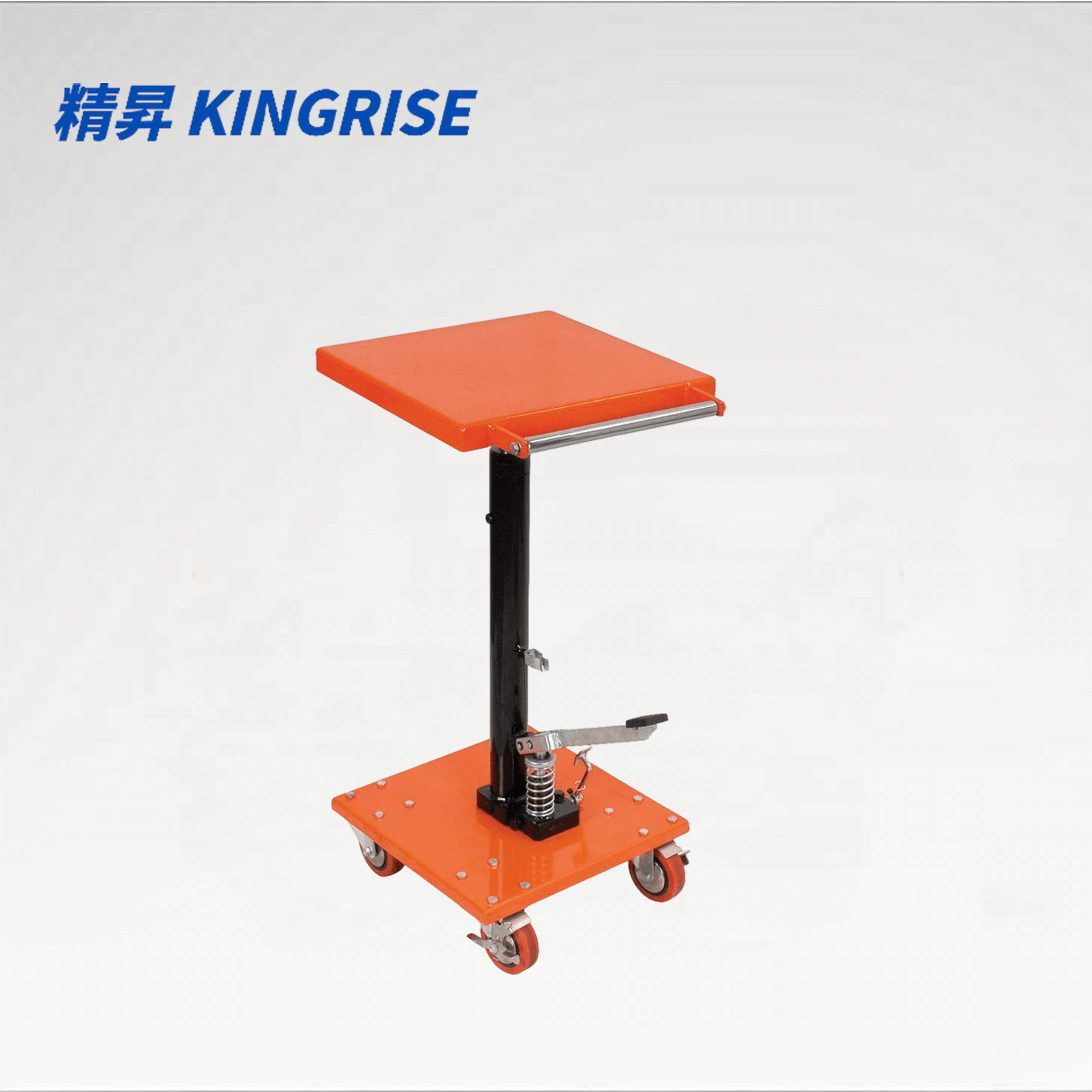 PT-02-1616 便携式手动液压升降台 | 承重 100 公斤 (220 磅) | 16 英寸 x 16 英寸工作平台 | 轻便移动式升降车