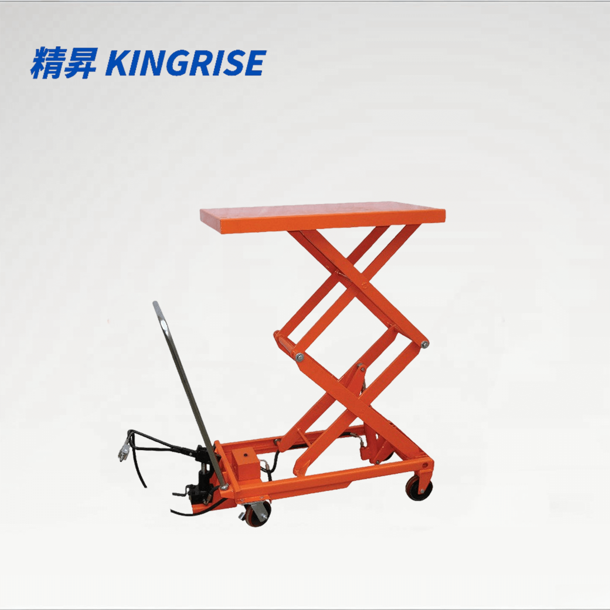 TFY-35 High Lift Pneumatic Scissor Lift Table | 770lb (350kg) Capacity | 51" (1300mm) Elevation Mobile Work Platform | Industrial Ergonomic Lift Cart