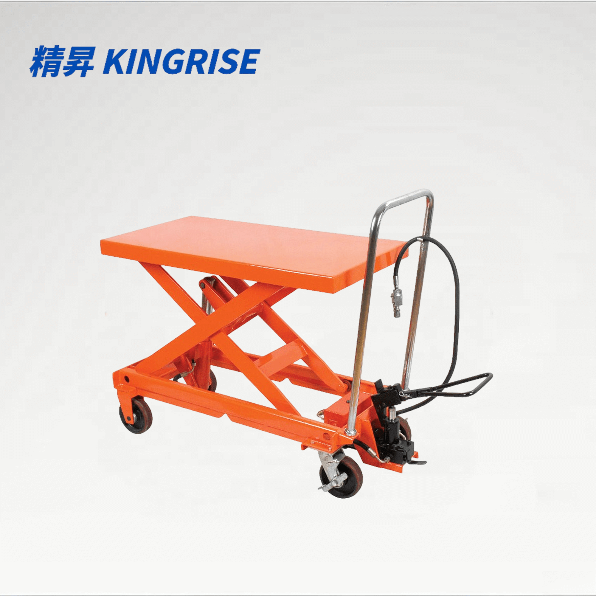 TFY-75 Industrial Pneumatic Hydraulic Lift Table Cart | 1650lb (750kg) Capacity | 39" (1000mm) Lift Height | 40" x 20" Platform Mobile Scissor Lift | Factory Direct