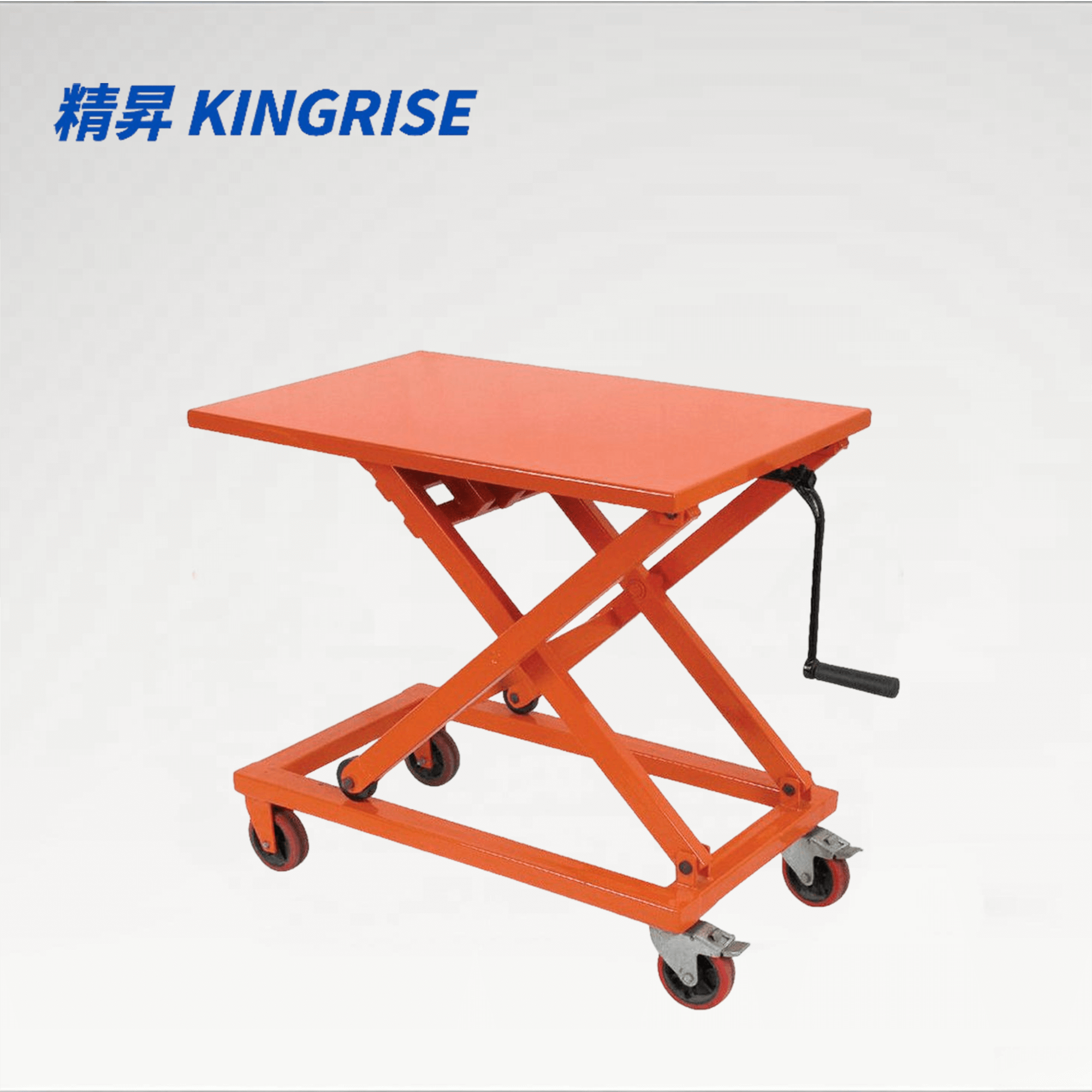 TH Series Mobile Manual Lift Table | 330lb - 1100lb Capacity | 39" (1000mm) Max Lift Height | Manual Scissor Lift Cart for Industry & Lab