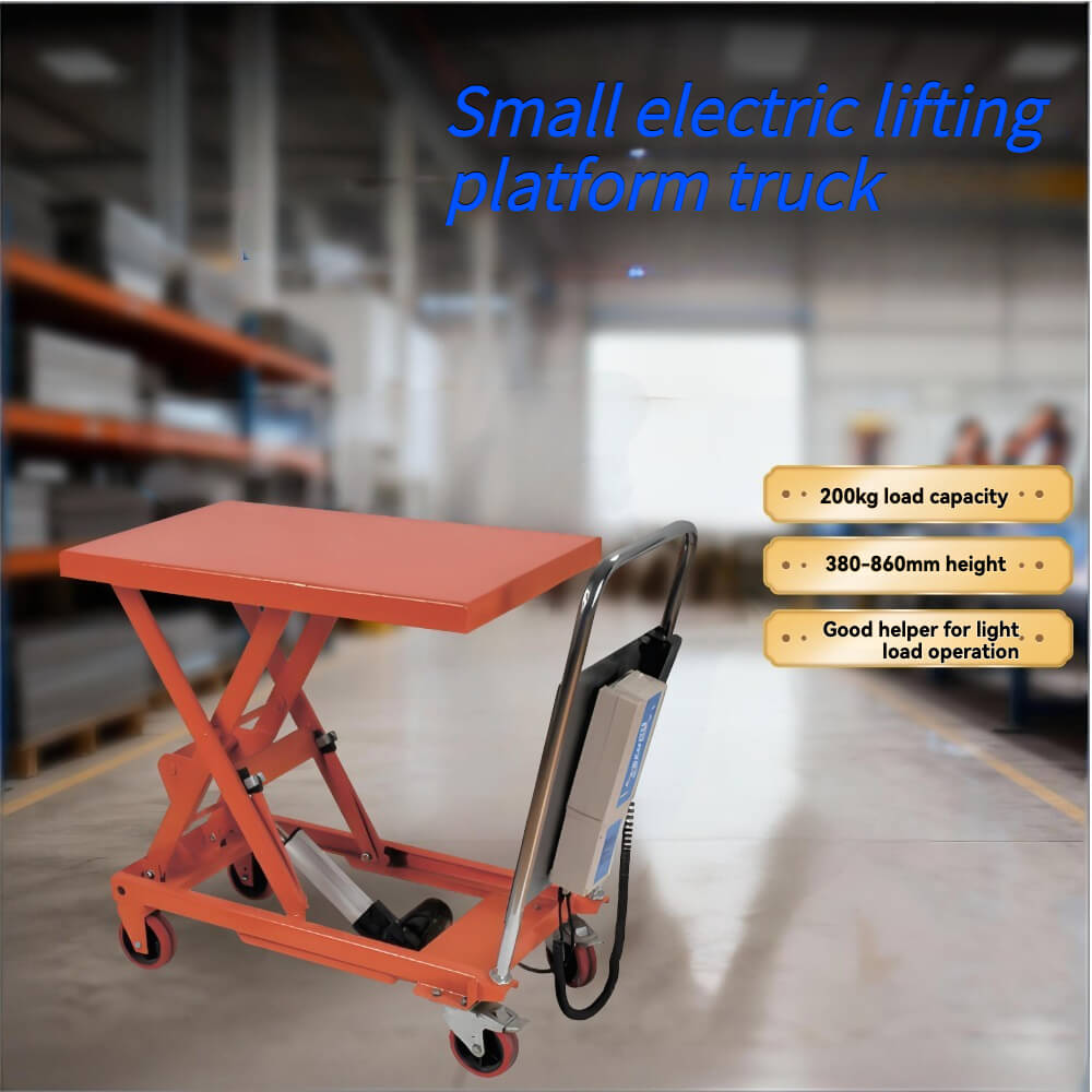 KINGRISE TFE 20 全电动升降台车 | 承重 200 公斤 | 最大高度 0.86 米 | 移动式工业升降工作站 | 仓库拣货机