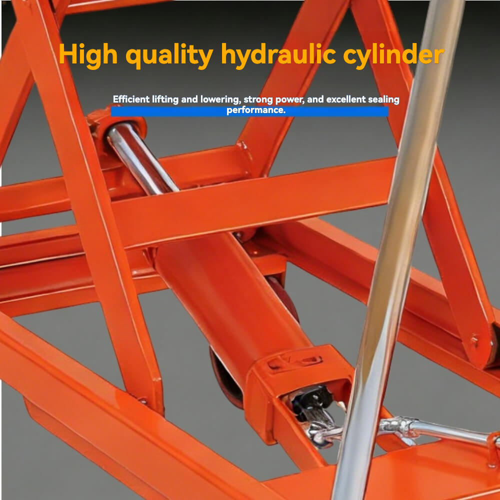 KINGRISE TF 30R/50R Roller Top Manual Hydraulic Lift Table | 660lb/1100lb Capacity | Conveyor Docking Scissor Lift Cart | Heavy-Duty Mold Handling Platform