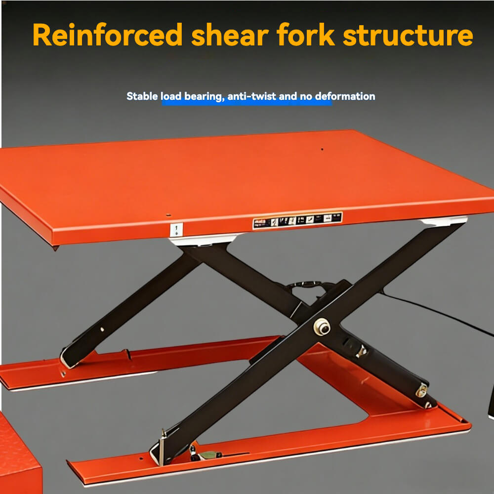 ETY Series Electric Lift Platform 1000/1500/2000kg Load 85mm Minimum Height Multi-Size Worktable Industrial Lifting Cart