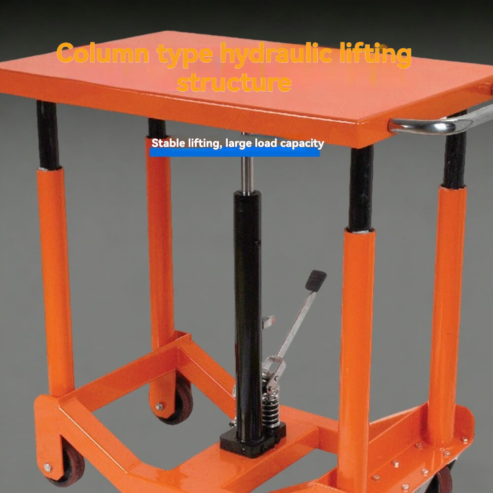 PT系列移动式液压升降台 | 承重能力2000磅-4000磅 | 24英寸 x 36英寸平台手动脚踏泵升降车 | 专业工业工作站