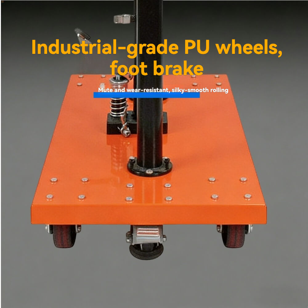 PT-10-2036 Heavy-Duty Manual Hydraulic Lift Table | 1100lb (500kg) Capacity | 20" x 36" Extra Large Platform | Professional Mobile Work Cart