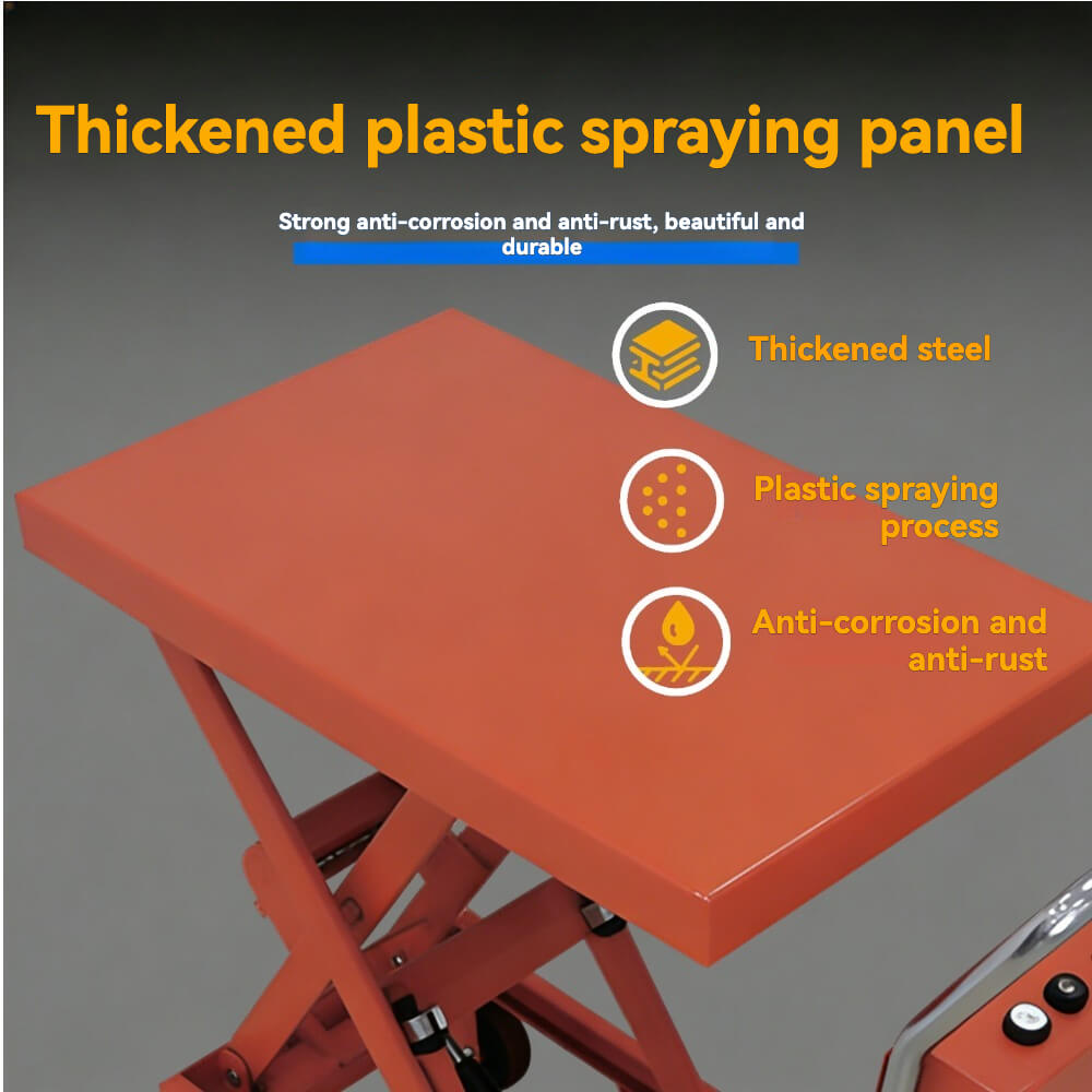 KINGRISE TF 20E Full Electric Lift Table | 440lb (200kg) Capacity | 34" (0.86m) Elevation | Stable Industrial Mobile Workstation | Electric Material Handling Cart