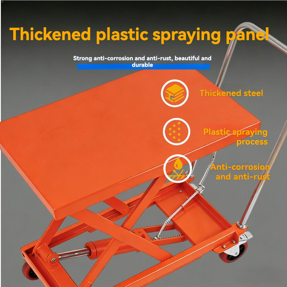 TF Series Manual Hydraulic Lift Table Cart | 660lb - 1100lb Capacity | 32" x 20" Platform Heavy Duty Scissor Lift | Factory Direct Mobile Workstation