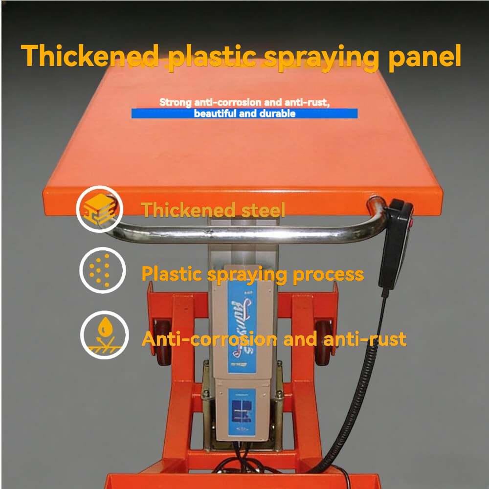 PT10-2036E 500kg Electric Lift Table Cart | Lightweight Electric Lifting Platform | 510×915mm Worktable | Factory Price
