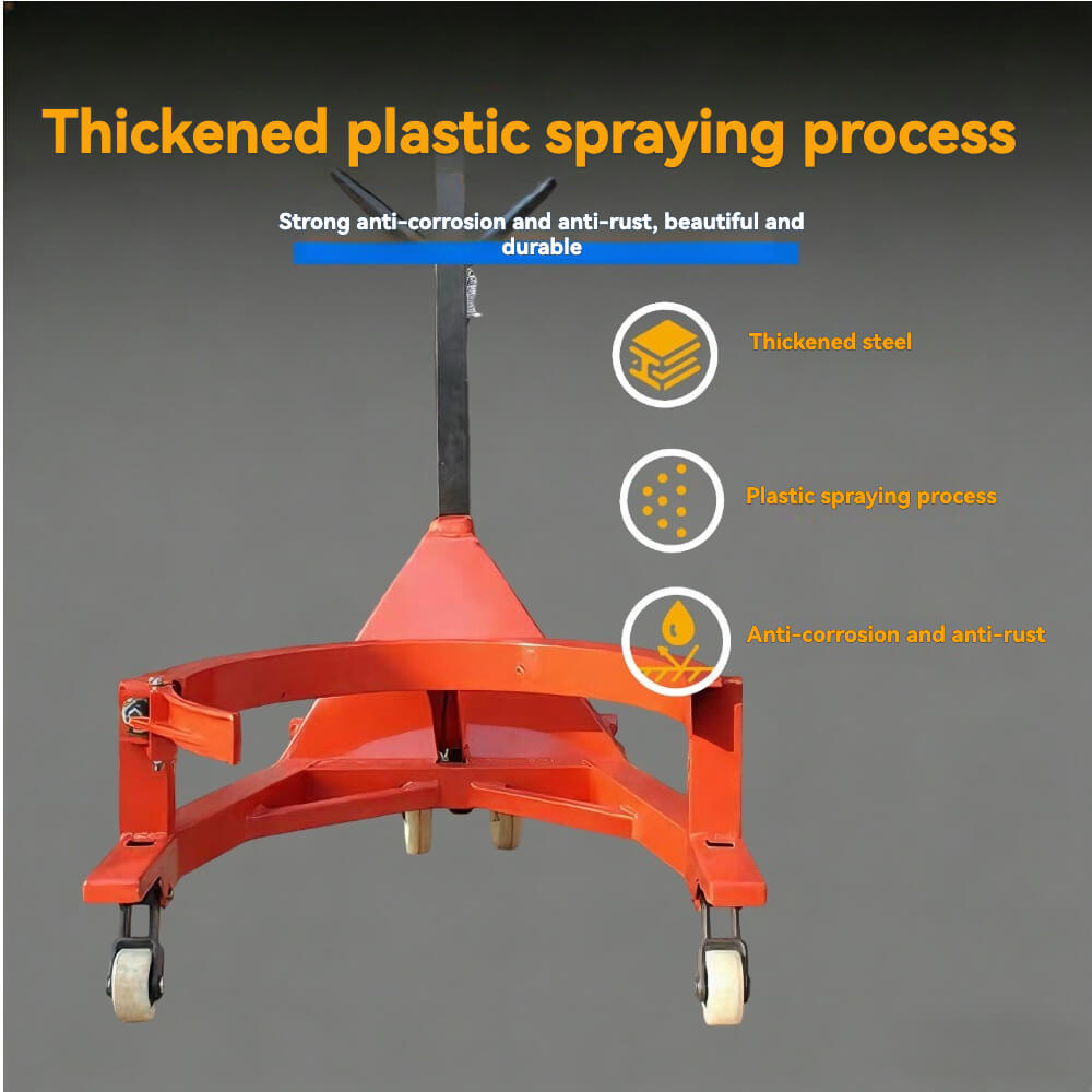 TY 30 Industrial Manual Drum Lifter & Pallet Transporter | 660lb (300kg) Capacity | Eagle-Grip Hydraulic Drum Handler | Factory Direct