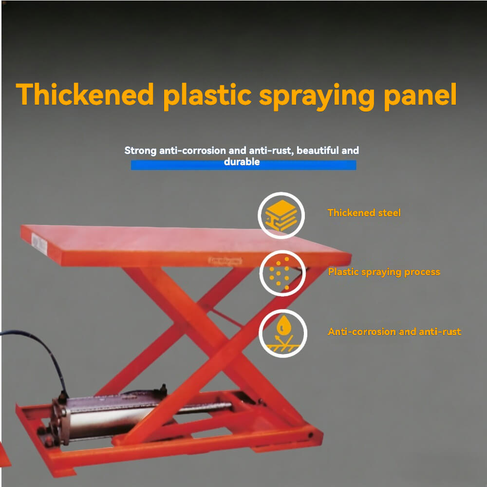 KINGRISE Pneumatic Scissor Lift Table | 100kg - 200kg Capacity | 285-750mm Adjustable Height | Light Duty Mobile Lift Cart