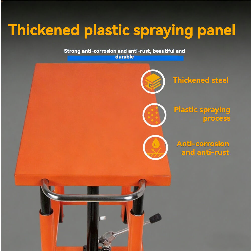 PT系列移动式液压升降台 | 承重能力2000磅-4000磅 | 24英寸 x 36英寸平台手动脚踏泵升降车 | 专业工业工作站