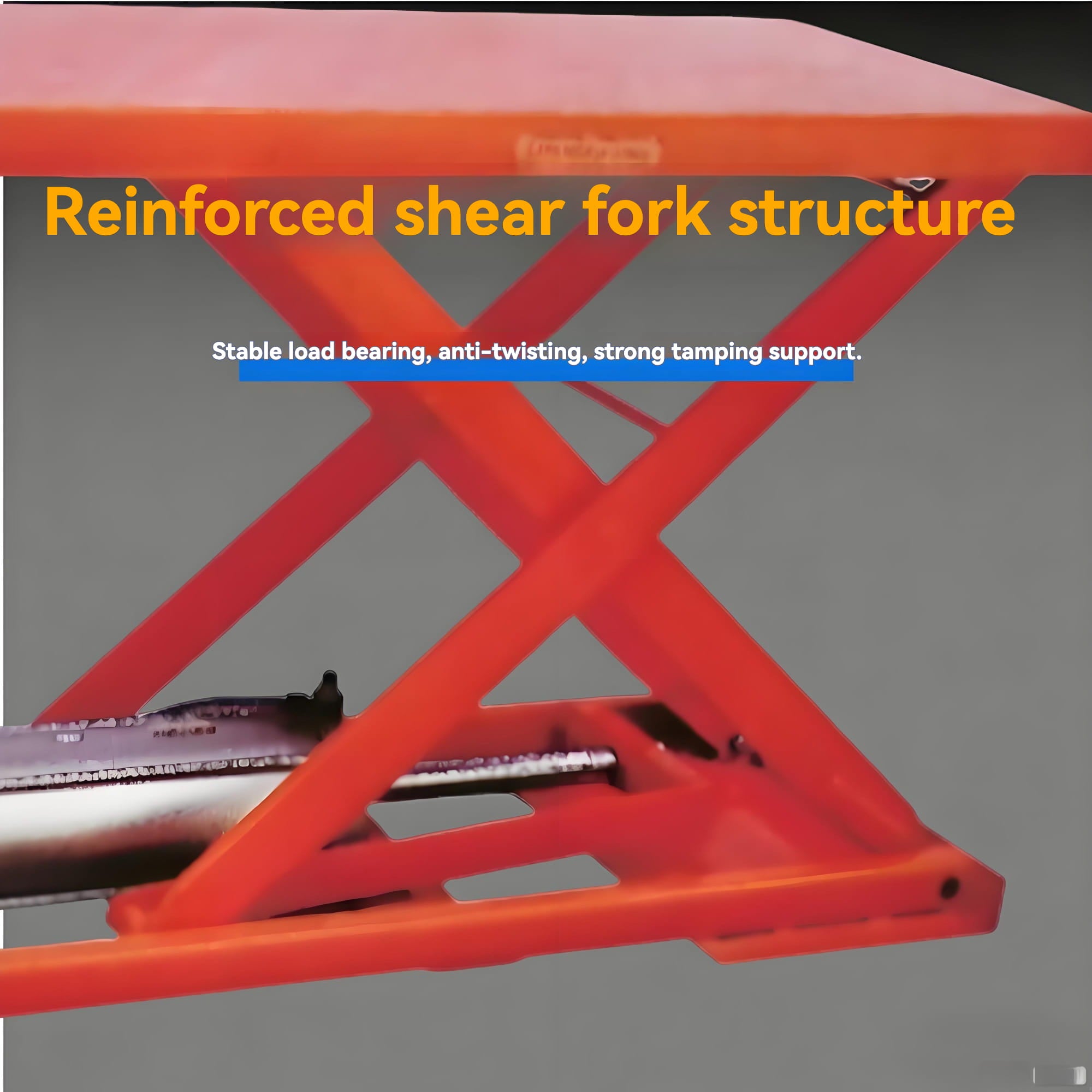 High strength shear fork structure | KINGRISE Pneumatic Scissor Lift Table AT10 AT20