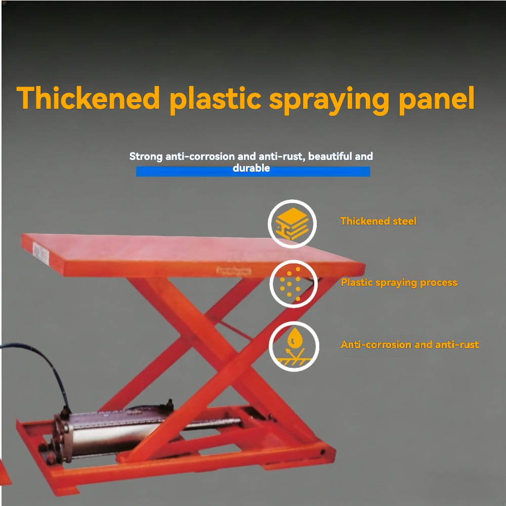 Wear-resistant spraying panel | KINGRISE Pneumatic Scissor Lift Table AT10 AT20