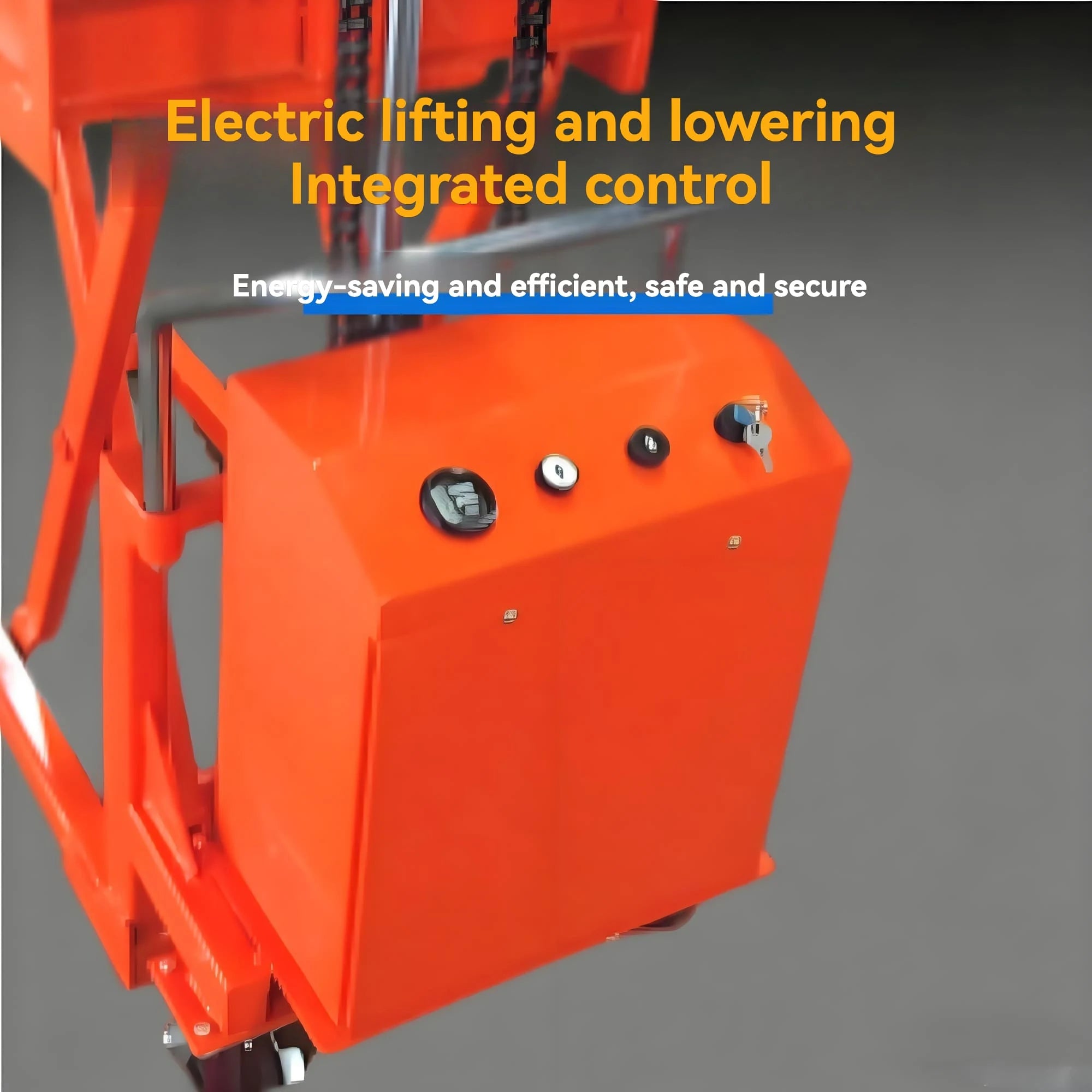 KINGRISE EQSD50 / EQSD100 platform and scissor structure detail for warehouse and industrial material handling