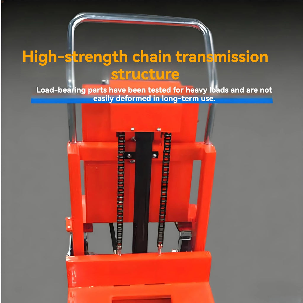 KINGRISE EQSD50 / EQSD100 hydraulic lifting mechanism and frame detail for warehouse and industrial material handling