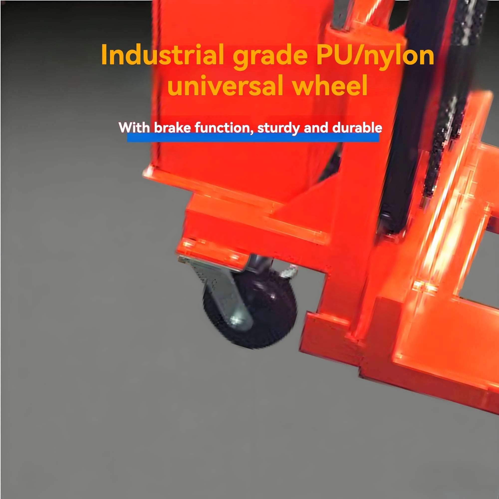 KINGRISE EQSD50 / EQSD100 caster wheels and mobile base detail for warehouse and industrial material handling