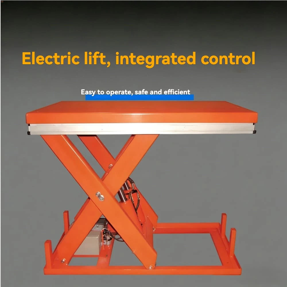 KINGRISE ET1001 / ET1002 hydraulic lifting mechanism and frame detail for warehouse and workshop lifting