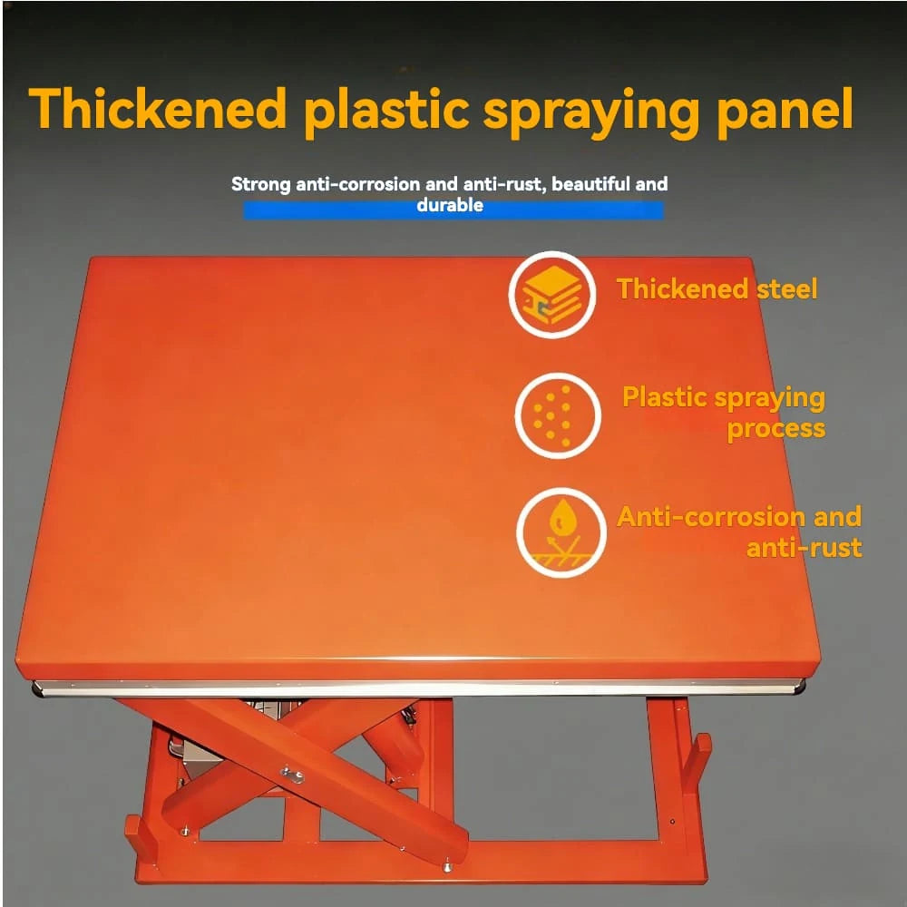 KINGRISE ET1001 / ET1002 operation handle, controls and safety design detail for warehouse and workshop lifting