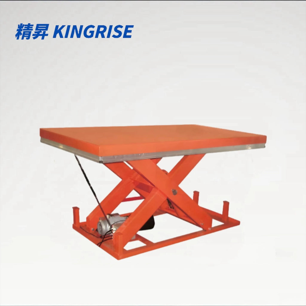 KINGRISE Heavy-Duty Stationary Electric Lift Table ET4001 ET4002 ET5001 ET5002 for warehouse