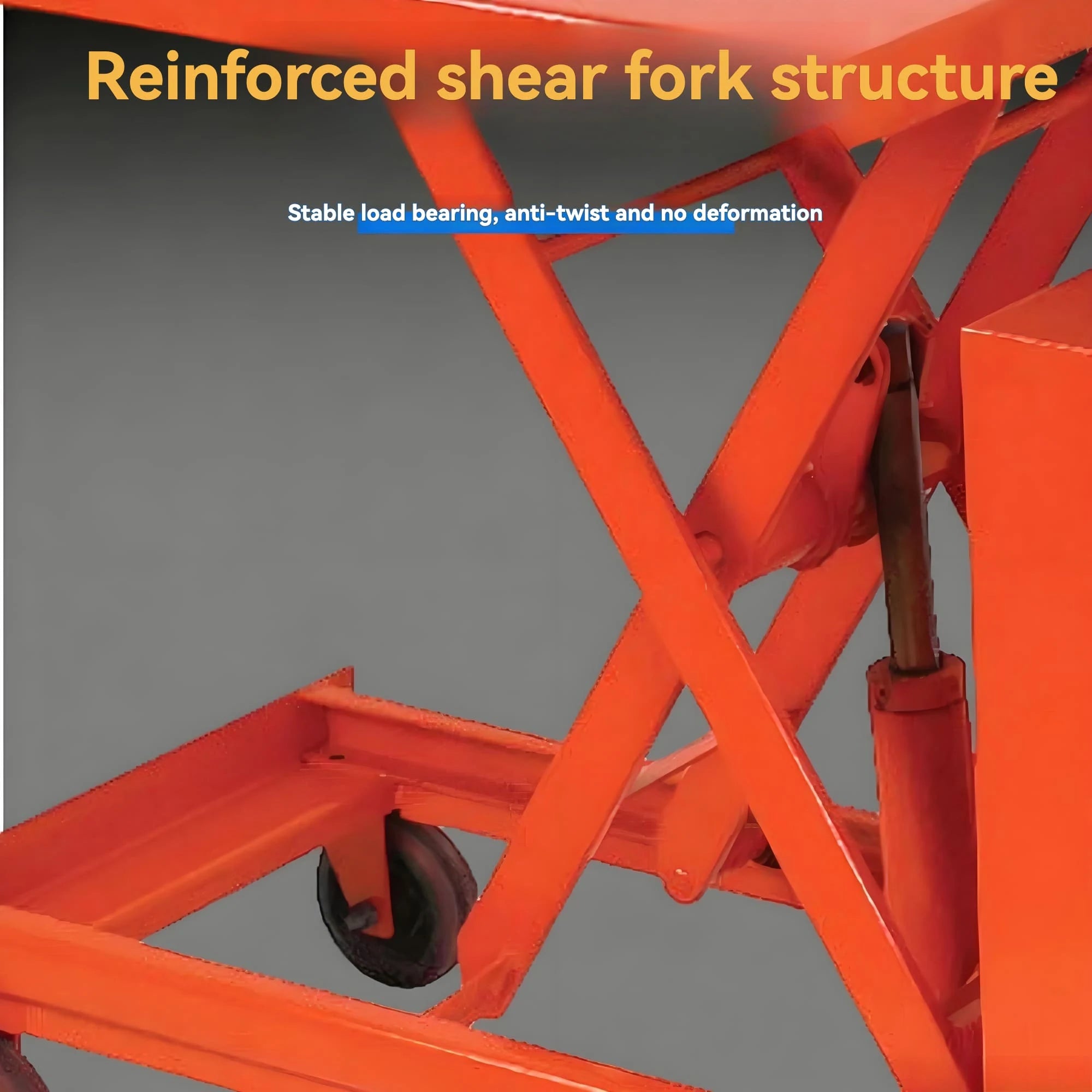 KINGRISE ETF 30 / ETF 50 caster wheels and mobile base detail for warehouse and industrial material handling
