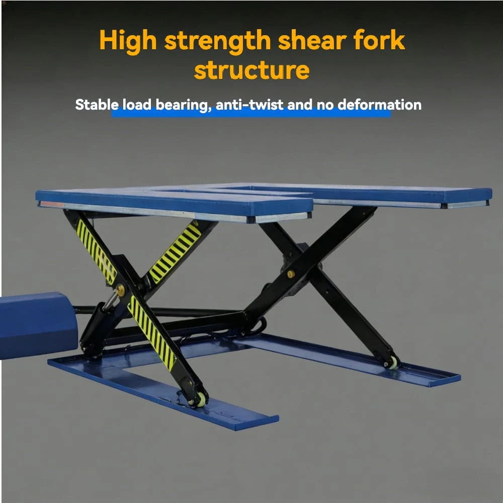 High strength shear fork structure | KINGRISE E-Shaped Electric Hydraulic Lift Table ET2001 ET2002