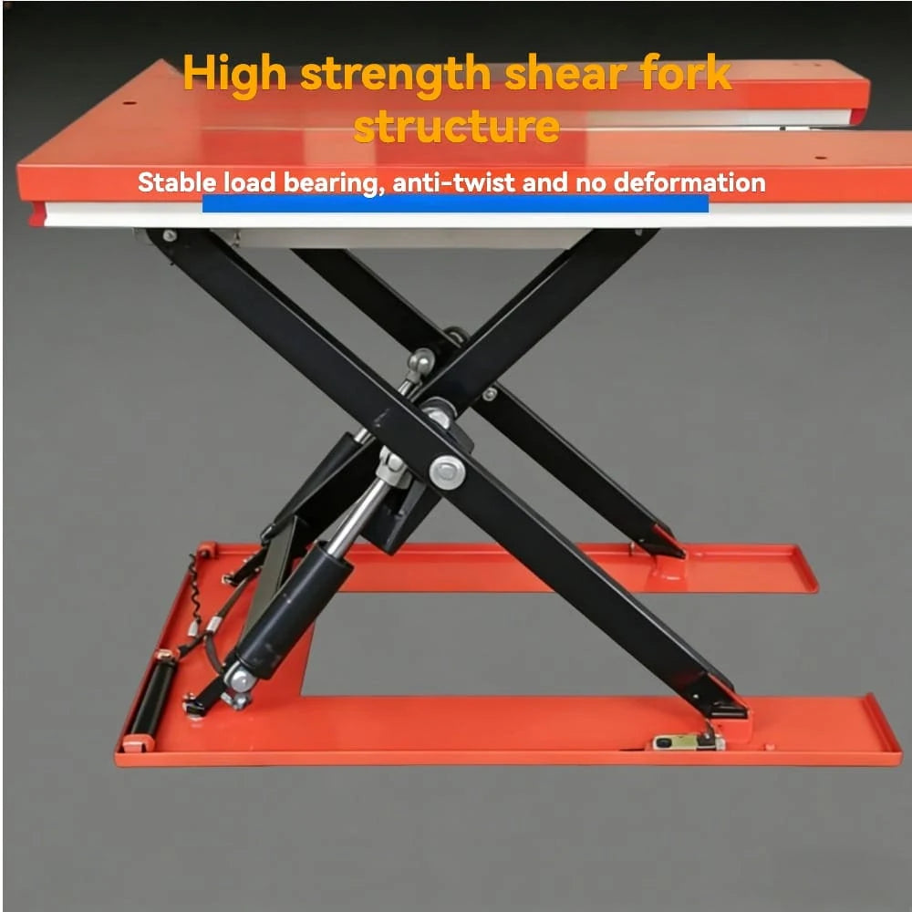 High strength shear fork structure | KINGRISE U-Shaped Electric Lift Table ETU1000 ETU1001 ETU1500 ETU1501