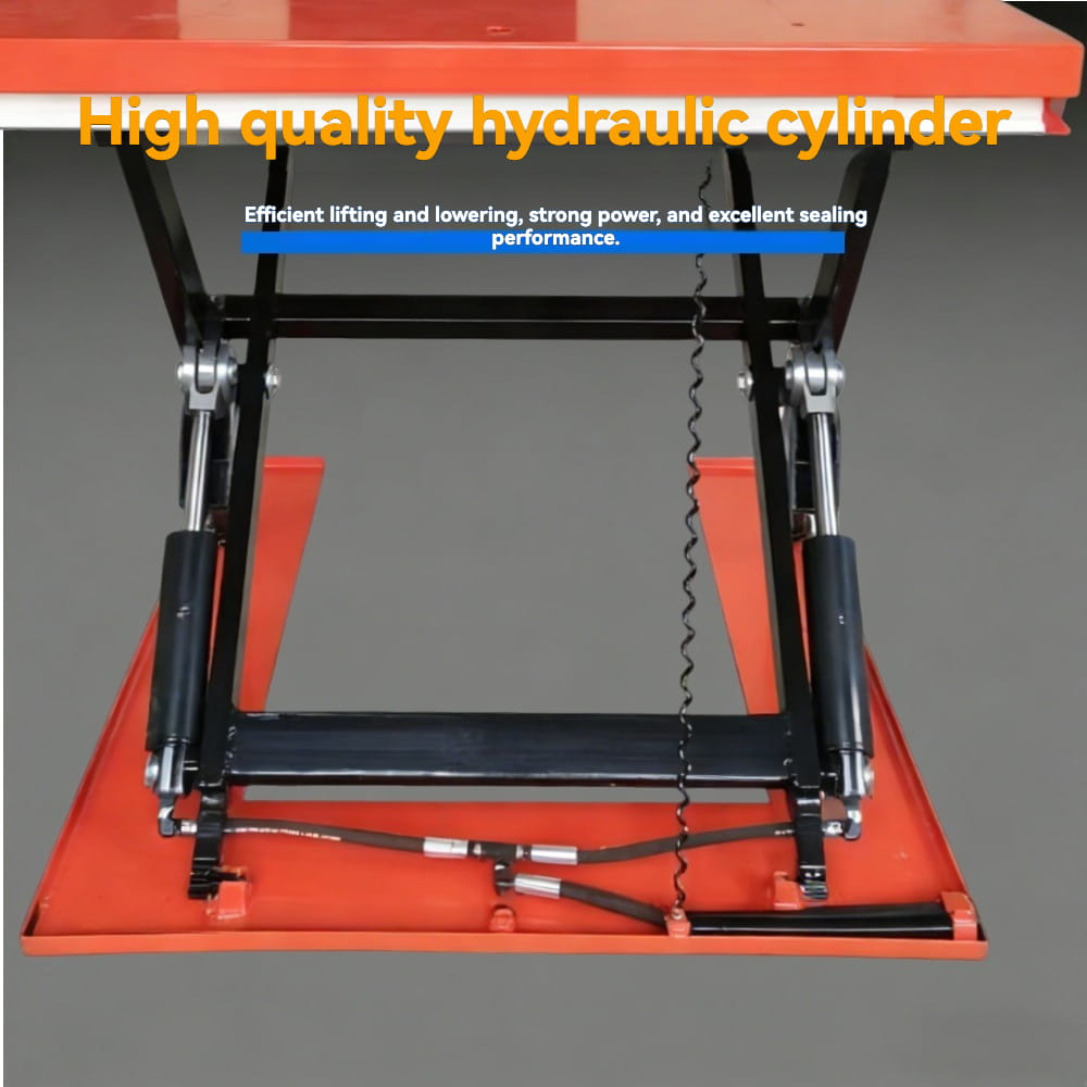 KINGRISE high quality heavy duty hydraulic cylinder detail for U-Shaped Electric Lift Table ETU1000 ETU1001 ETU1500 ETU1501 warehouse factory industrial cargo lifting equipment
