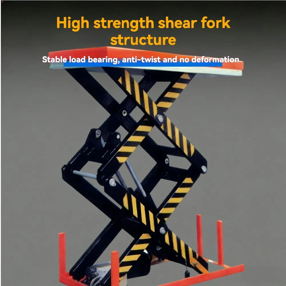 High strength shear fork structure | KINGRISE Heavy Duty Stationary Electric Hydraulic Scissor Lift ETW2000  ETW2001
