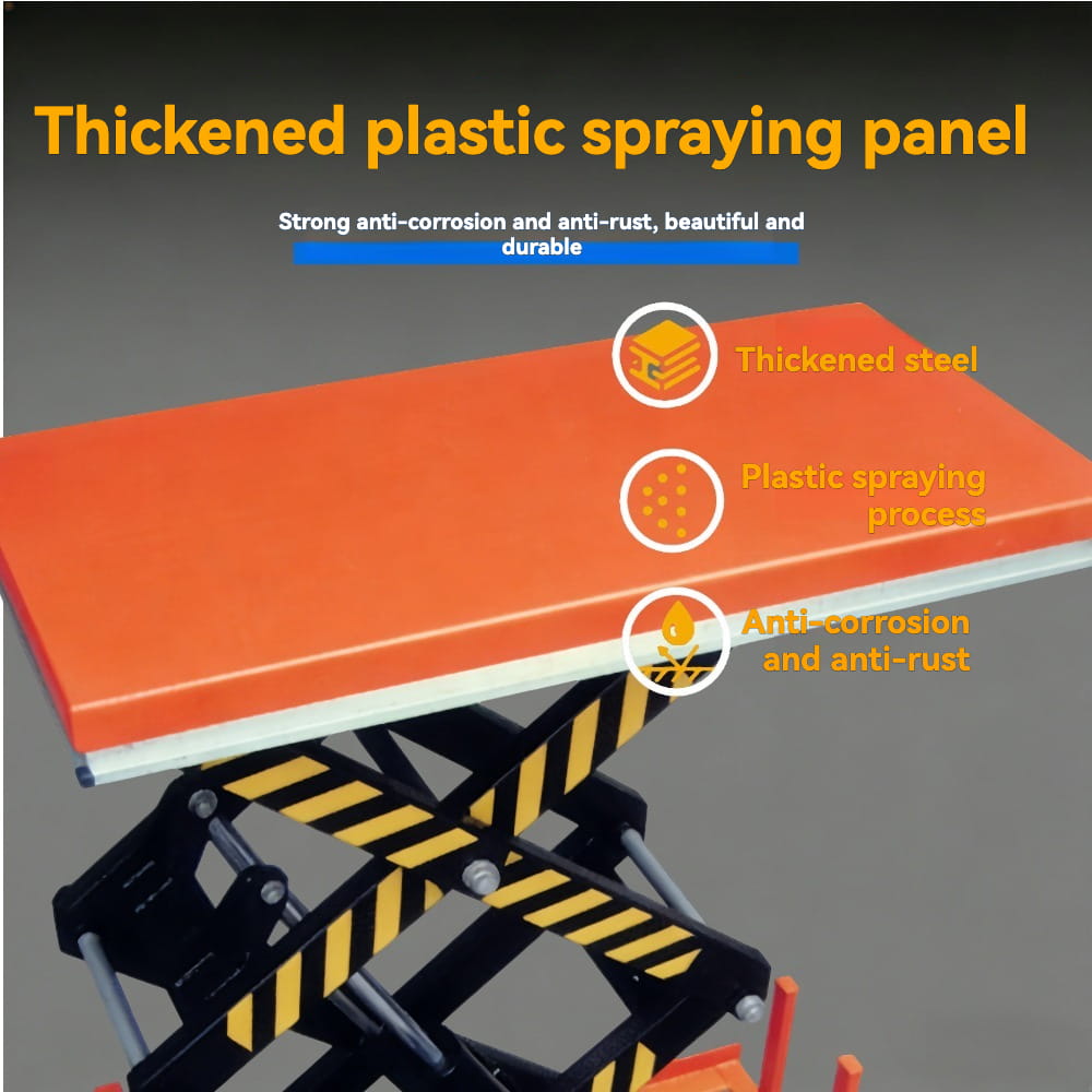 KINGRISE thickened wear‑resistant plastic spraying panel detail for stationary hydraulic scissor lift ETW2000 ETW2001 warehouse factory industrial cargo lifting equipment