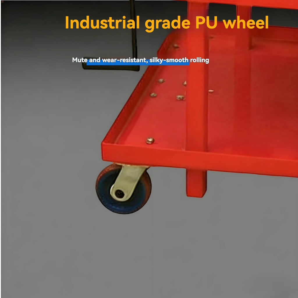 Wear-resistant spraying panel | KINGRISE Series 1 Ton Double Deck Lift Table Cart MT2436MT2442_MT3042_MT3048