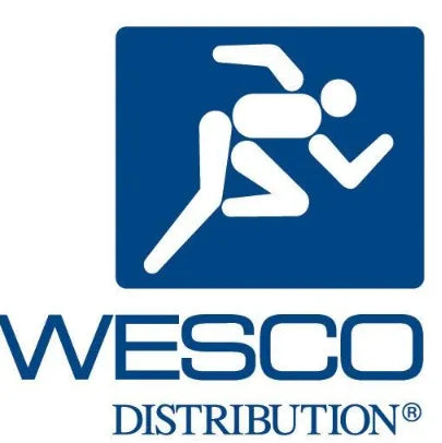 Logo of WESCO , a trusted partner and client of KINGRISE hydraulic platform vehicles.