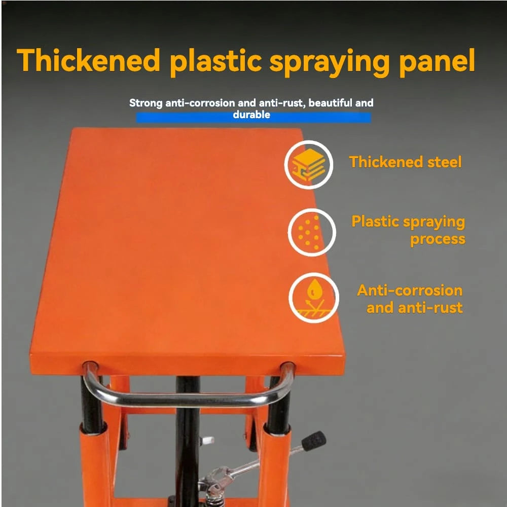 KINGRISE heavy duty wear-resistant durable caster wheel detail for Series Mobile Hydraulic Lift Table PT-12 18-20  PT-12 18-40